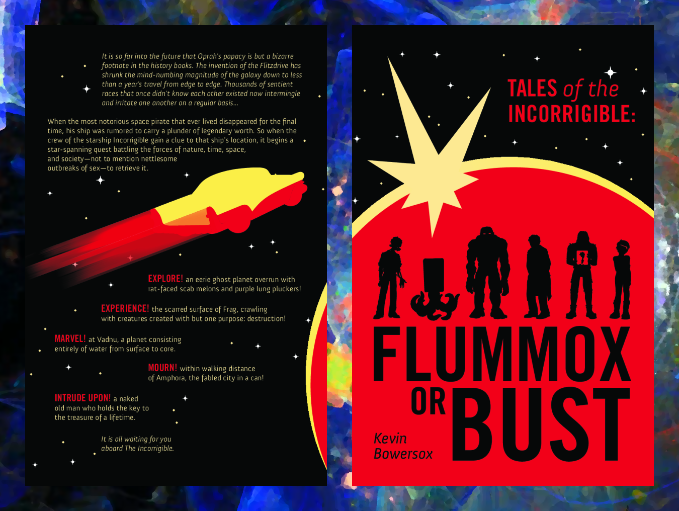 Back and front cover of Tales of the Incorrigible: Flummox or Bust!