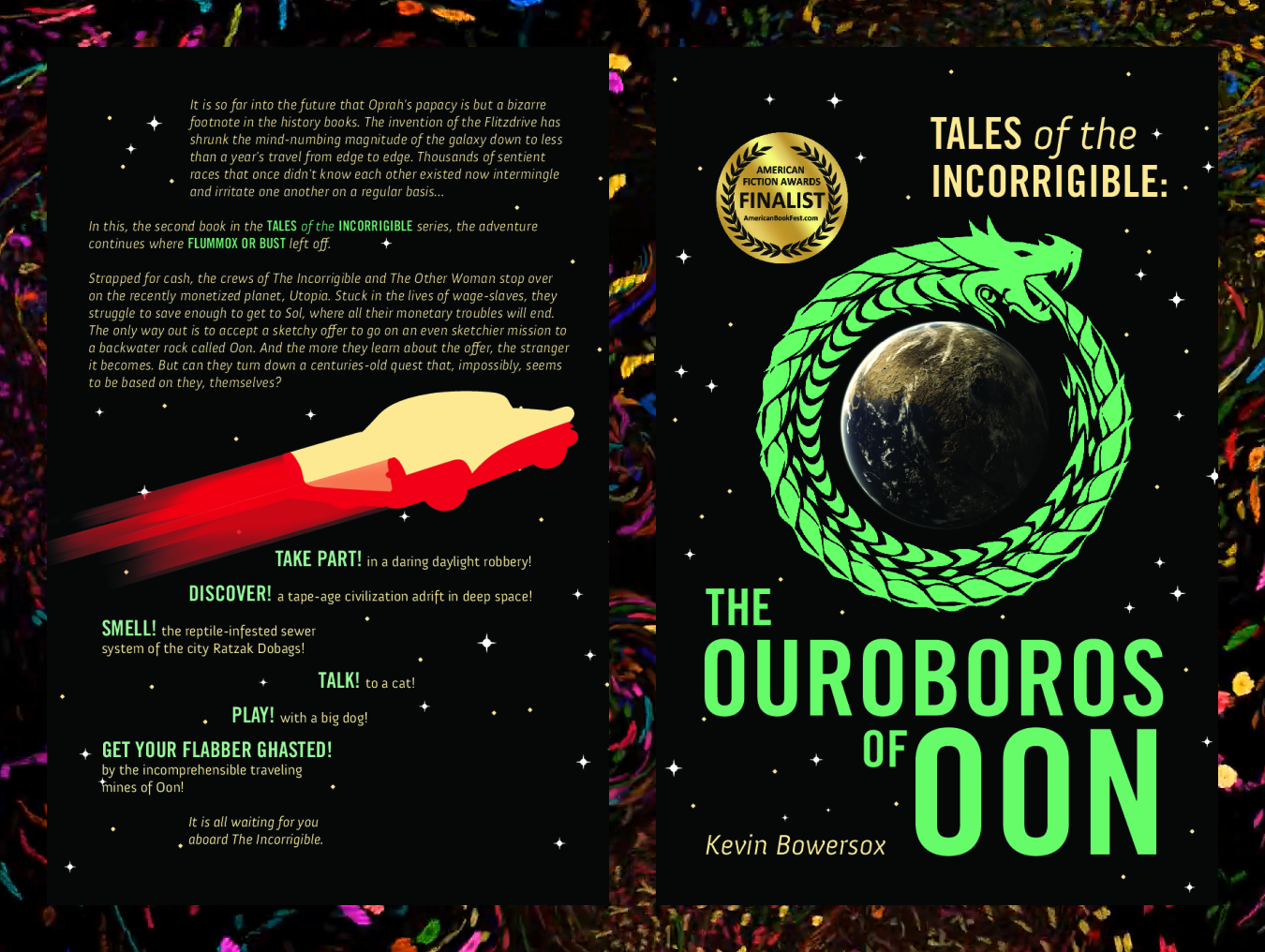 Back and front cover of Tales of the Incorrigible: The Ouroboros of Oon