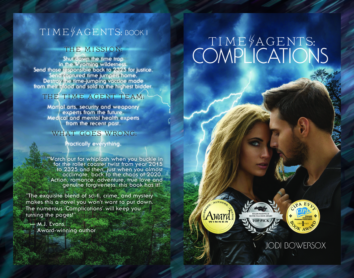 Front and back covers of Time Agents: Complications.