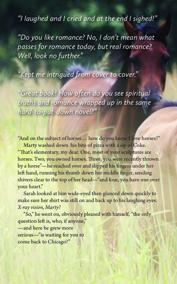 Back cover of Horses, Adrenaline, and Love