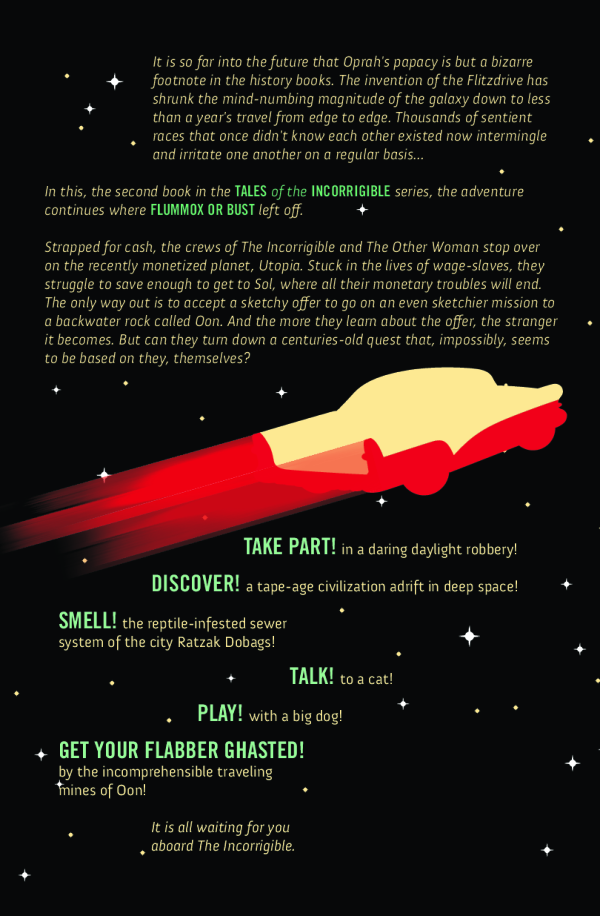 Back and front cover of Tales of the Incorrigible: The Ouroboros of Oon