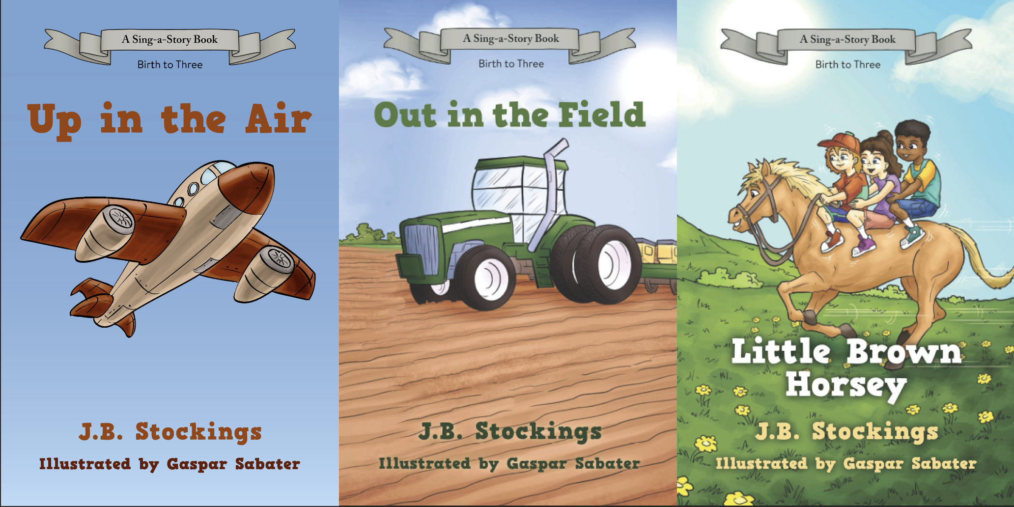 The three books of the Sing-a-Story series